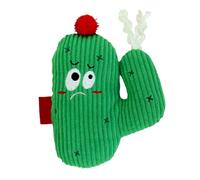 Cat Teething Plush, Soft Catnip Chew Toy, Bite-Resistant Interactive Pet Plush, 5,91 x 4,33 x 1,57 pulgadas, Built-in Sound, Cactus Shape for Indoor Kittens, Training, and Playtime