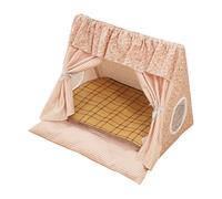 Cat Tent, Cat Bed, Cloth Material Lightweight Build Cozy Interior Portátil Soft Fabric Cute Design, Pet Cave for Home, Apartment, 20,08 x 18,9 x 18,5 pulgadas