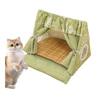 Cat Tent, Cat Cave Bed, Removable Cooler Mat, Comfortable Hut Design, Pet Supplies for Puppies, Kittens, Rabbits, Small Animals, Product Size: 20.08x18.9x18.5 Inches