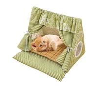 Cat Tent, Cat Cave Bed, Removable Cooler Mat, Comfortable Hut, Ideal Pet Supplies for Puppies, Kittens, Rabbits, and Small Animals, 20.08x18.9x18.5 Inches