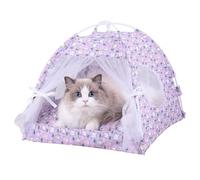 Cat Tent - Cat Cave Pet Play Tent,Floral Pet Cave Nest, Movable Dog Tent Bed for Indoor and Outdoor Small Medium Cats Dogs