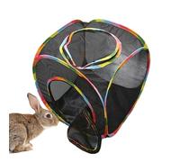 Cat Tent, Cat Enclosure Cube for Tunnel, Animal Playpen Playhouse, Ventilated Hide House, Pop Open Design, Spacious, Portable, Patio, Indoor and Outdoor Use, 15.94x16.14x15.35 Inch