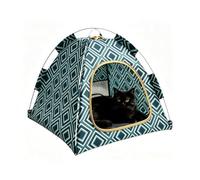 Cat Tent | Enclosed Breathable Foldable Scratch Resistant Pet Cave | Cat Play Tent For Puppy Kitten Bunny Indoor Outdoor | Travel Beach Backyard