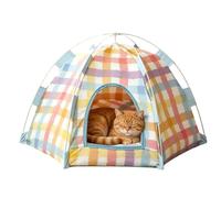 Cat Tent - Foldable Portable Pet Net Enclosure, Breathable Indoor Outdoor Cat Tent for Small Dogs & Cats, Easy Setup Foldable Puppy Enclosure Tents for Bedroom, Living Room, Balcony & Camping Use