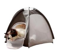 Cat Tent, Mesh House, 21.65x21.65x17.72 Inches Foldable Breathable Cave with Zippered Door, Gear Accessories for Home Living Room Dorm Porch, Events Holiday Parties Gift, Best Pet Tools for Family Use
