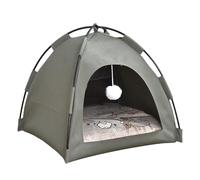 Cat Tent, Portable Pet House, Breathable Nest Bed Cave, Indoor Outdoor Animal Shelter, Easy to Set Up Condo for Kittens, Puppies, All Seasons and Camping, 15,75 x 15,75 pulgadas