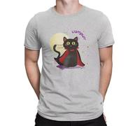Cat The Return of Vampurr Men's Tshirt Vampurr Distinctive T Shirt Graphic Streetwear Trend Grey 3XL