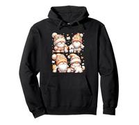 Cat Themed Gnome Patterns For Cat Owner Like Cat Mom And Dad Sudadera con Capucha
