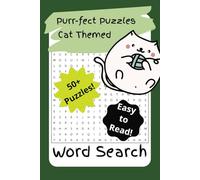 Cat Themed Word Search Puzzle Book: Word Searches with Easy-to-Read Print about Cats, Cat Breeds, Kitty Names and More | 6x9 inches, 110 pages | 50+ ... gift for Vacations, Holidays and Free Times