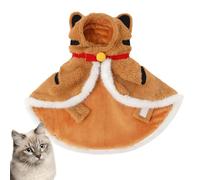 Cat Tiger Outfit | Hooded Cat Cloak | Warm Hooded Cloak for Cats | Cold Weather Pet Costume | Cozy Winter Clothes for Cats, Stylish Tiger Costume for Home and Outdoor Adventures