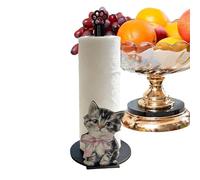 Cat Toilet Paper Holder - Cat Dog Wooden Cute Funny Decor,Toilet Paper Holder Stand | for Bathroom Kitchen Cabinet Inside Daily Home Travel Camping RV Trailer Guest House