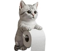 Cat Toilet Paper Holder, Wall Mounted Roll Rack, 8.66x6.3x4.72 Inches, Cute Cat Dispenser, Space-Saving and Decorative, Ideal for Dorm, Home, RV, Restroom, Travel, Kitchen Use