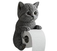 Cat Toilet Paper Holder, Wall Mounted Roll Rack, 8.66x6.3x4.72 Inches, Cute Cat Dispenser, Space-Saving and Decorative, Ideal for Dorm, Home, RV, Restroom, Travel, Kitchen Use
