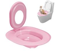 Cat Toilet Trainer Kit, Cat Toilet Training System, Teach to Use, Professional Urinal Reusable Kit System (Pink)