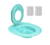Cat Toilet Trainer Kit, Kitten Potty Teaching Seat, Leakproof Non-Stick Design, Easy-to-Use Toilet, 15.35x14.37 Inches, Ideal for Apartment, Bathroom & House Training, Aqua Green