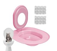 Cat Toilet Trainer Kit - Toilet Litter Box Trainer | Reusable Urinal Seat Potty for Cats Hygiene Trainers, Pet Care, Train Your Cat to Use The Toilets, Easy-to-Use Toilets Training System
