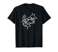 Cat Tomcat 90s Y2K Luchando bajo el cielo estrellado Camiseta