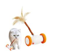 Cat Toy - Automatic Interactive Play Device, Motion Activated Light Tail with USB Recharge Power System, Smart Rolling Engagement Function, Ideal for Indoor Apartment Kitten Exercise Enrichment
