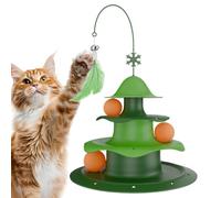 Cat Toy Ball Track - PP, 11,81 x 7,09 x 7,09 in Cat Enrichment Toy Interactive 3-Tier Design | Teaser & Exercise Mental Stimulation, Cats Ball Track Tower For Indoor Play, Small To Large Cats