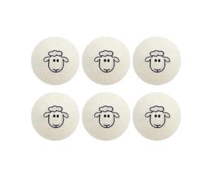 Cat Toy Balls - 6 Pack Natural Wool | Silent Interactive Play, Chewing & Sc | Eco-Friendly Wool Felt, Soft Lightweight Design, Quiet Rolling Action, Animes Ejercicio, for Indoor Kittens & Senior Cats