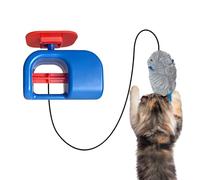 Cat Toy - Interactive Automatic Mouse Spinner, Electric Motion Toy with Elastic Lanyard Bounce and Glide Action, Battery Operated Fun Feature, Ideal for Kitten Play Exercise Training Bedroom Outdoor D