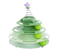 Cat Toy Roller 3 Niveles Base Antislip Base Fácil de Interactiva Tocante para Pellar (Tipo 1)