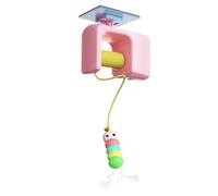 Cat Toy, Teaser Wand, Self Adhesive Ceiling Trainer, Interactive Pet Entertainment Tool 4.72x3.54x1.97 Inches for Chasing Exercise, Fun Play on Balcony, Backyard, Living Room, Home, Birthday Gift