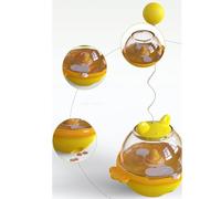 Cat Toy, Treat Puzzle, Interactive Training Feeder 11.02x5.47x4.41 Inches for Indoor Kittens, Mental Enrichment Game, Garden Play, Balcony Fun, Bedroom Activity, Study Distraction, and Living Room