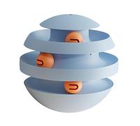 Cat Toy with Ball, Cat Ball Roller Toy, Kitten Puzzle Toy, Dog Enrichment Toy, Cat Entertainment Toy, Turntable Cat Ball, "Interactive Cat Entertainment Toy with Cat Ball Tower and Dog Enrichment Puzz