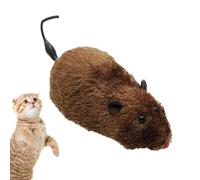 Cat Toys Aufziehaus - Ratón de Tela Interactivo para Gatitos, Juguetes de Felpa móviles en óptica de ratón | Juguete rápido para, simulación Divertida de presas de Caza, Hechizo Decorativo de ma