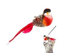 Cat Toys Bird con Bell de Zunetsutock-Spring Teaser Rebill Set para Jugadores | Juego Interactivo para House Tiger, Juguetes de reemplazo para el Empleo y la financiación del Instinto de Caza
