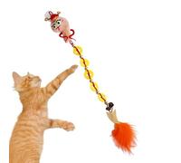 Cat Toys - Cat Toys For Indoor Cats Adult | Interactive Cat Toy | Hangable Feather Interactive Cat Toys | Interactive Cat Teaser Wand | Cat Enrichment Toys, Interactive Catcher Teaser, For Indoor Cat