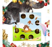 Cat Toys for Indoor Cats, Indoor Cat Toys, Automatic Cat Toy, Feather Rotation Toy, Engaging Automatic Cat Toys Interactive Puzzle Toys for Smart Indoor Cats 25 x 25 x 7 cm, 9,84 x 9,84 x 2,76