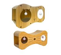 Cat Toys for Indoor Kitten - Cat Scratcher House | Design Double-Layer Boredom Relief Cats House | Kitten Corrugated Scratcher | for Indoor Outdoor Living Room Pets Kittens Corner Floor