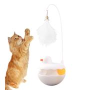 Cat Toys, Interactive Kitten Toy, ABS Detachable Feather Resin Duck Shape Fun Stick for Kitten Play, Indoor Outdoor, Birthday, Easter Gift for Cats, 9x25cm/3.54x9.84 Inches