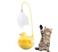 Cat Toys, Interactive Kitten Toy, ABS Detachable Feather Resin Duck Shape Fun Stick for Kitten Play, Indoor Outdoor, Birthday, Easter Gift for Cats, 9x25cm/3.54x9.84 Inches