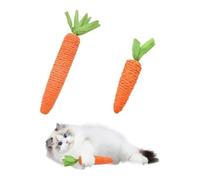 Cat Toys - Palitos de dentición y mordedura de zanahoria para gatos, resistentes a mordeduras, resistentes a los arañazos, dentición y garras (S (12 x 2,5 cm)