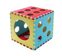 Cat Toys Tunnel - Felt 30 x 30 cm | Plegable Shelter With Interactive Peephole, Cat Tube For Pets Under 12 Lbs | Exercise Training Tool For Indoor Bedside Room Apartment Living Playroom