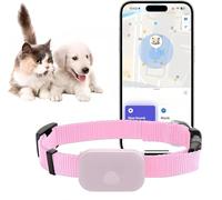 Cat Tracker, Dog Tracker, Pet Tracker, Collar GPS para gatos pequeños, sin cuota mensual, rastreador de mascotas compatible con Apple Find (compatible con iOS/Android), Collar GPS