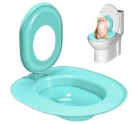 Cat Trainer Trainer de Inodoro Cat Portable para Gatos Kit de Entrenamiento para IR al baño Reutilizable Caja de Arena Antideslizante para Cuidado de Mascotas, Azul