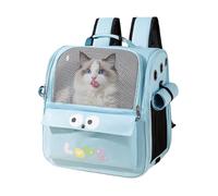 Cat Travel Backpack - Ventilated Pet Carrying Rucksack for Small Dogs Animals | Breathable Bubble Window Design, Outdoor Hiking Camping Walking Pack, Airline Approved Comfort Carrier, Lightweight