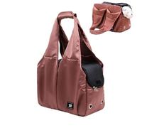 Cat Travel Sling, 39x20x60cm, Large Capacity Pet Shoulder Bag, Breathable Fabric Carrier, Comfortable Sling Bag for Dogs and Cats, Ideal for Traveling, Camping, Red/BLU