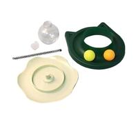 Cat Treat Dispenser, Interactive Cat Feeder, 8.78x12.6 Inches Weight Management, Cognitive Ball for Boredom Relief, Weight Control, Indoor Playtime, Green