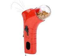 Cat Treat Gun Shooter, Interactive Cat Treat Shooter Gun, nCat Treat Dispenser Launcher Toy, Pet Treat Snack Launcher Dog Food Catapult for Dog Exercise Training (Red)