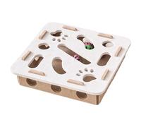 Cat Treat Puzzle Toy Kitten Bell Maze Track Interactive Enrichment Trainer Dog Teething Game Puppy Exercise Crate Gear Apartment Indoor Small Breed Training Mental Activity Dispenser Pet Play b