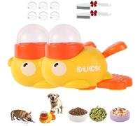 Cat Treat Slot Machine 2025 New Upgraded, Cats Slot Machine Treat Dispenser Fun Duck-Shape Design for Interaction Treats Feeder for Cat and Dog, 2-in-1 Interactive Slow Feeder Toy (2pcs)