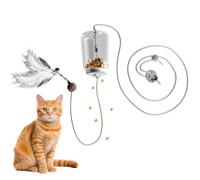 Cat Treat Toy Dispenser, Puzzle Feeding Game Device, Interactive Slow Exercise Tool, Home Outdoor Pet Accessory, Fun Kitten Stimulation Equipment, for Daily Play, Size 18 x 12 cm for Household Utility