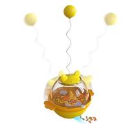 Cat Treat Toy, Interactive Treat Puzzle Toy, 11.02x5.47x4.41 Inches Engaging Pet Training and Play Supplies for Kittens at Home, Garden, Balcony, Bedroom, Study, Living Room, or Backyard