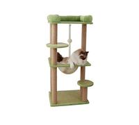 Cat Tree, Árbol for Gatos de Lujo de Dos Niveles con Postes rascadores de sisal, Torre for Gatos de Varios Niveles con Perchas de Felpa y Juguetes Colgantes.,for Kittens(Light Green)