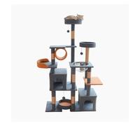 Cat Tree, Árbol Grande con Perchas, Postes rascadores y Torre multinivel for Gatos Grandes. Estructura for trepar Gatos de Suelo a Techo.,for Kittens